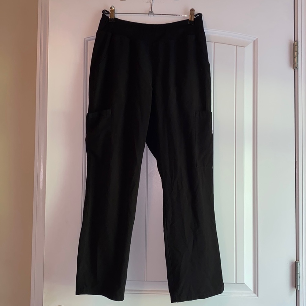 Black Dickies Medium Petite Cargo Scrub Pants